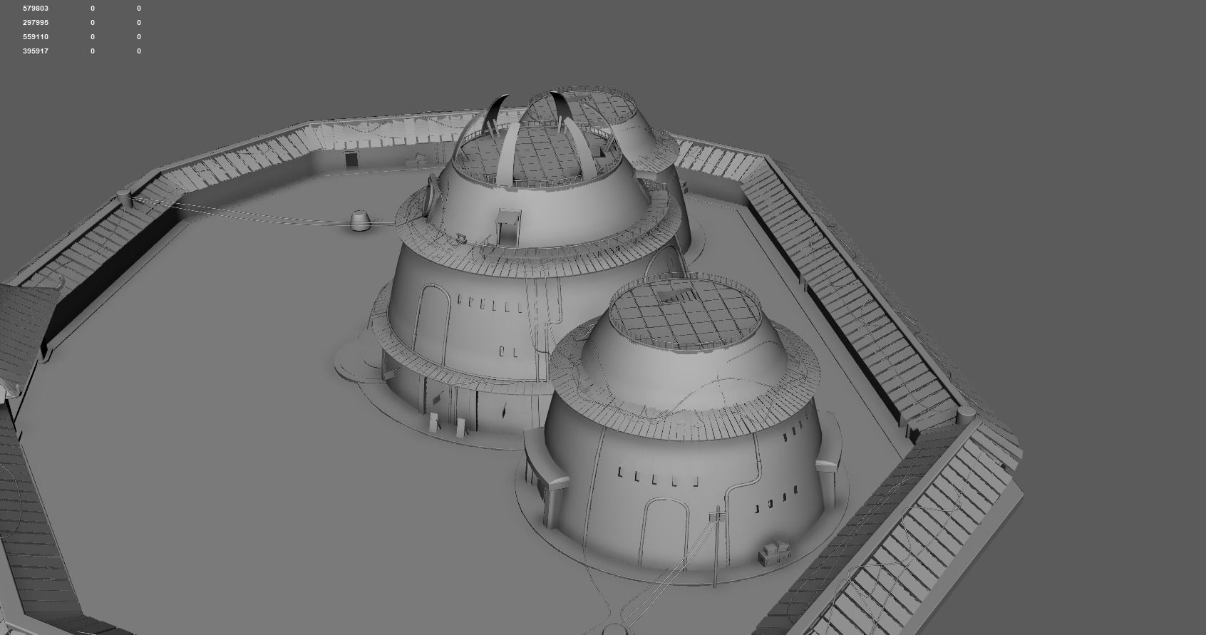 Hokage Building - Naruto by DSZarts Low-poly 3D model_11