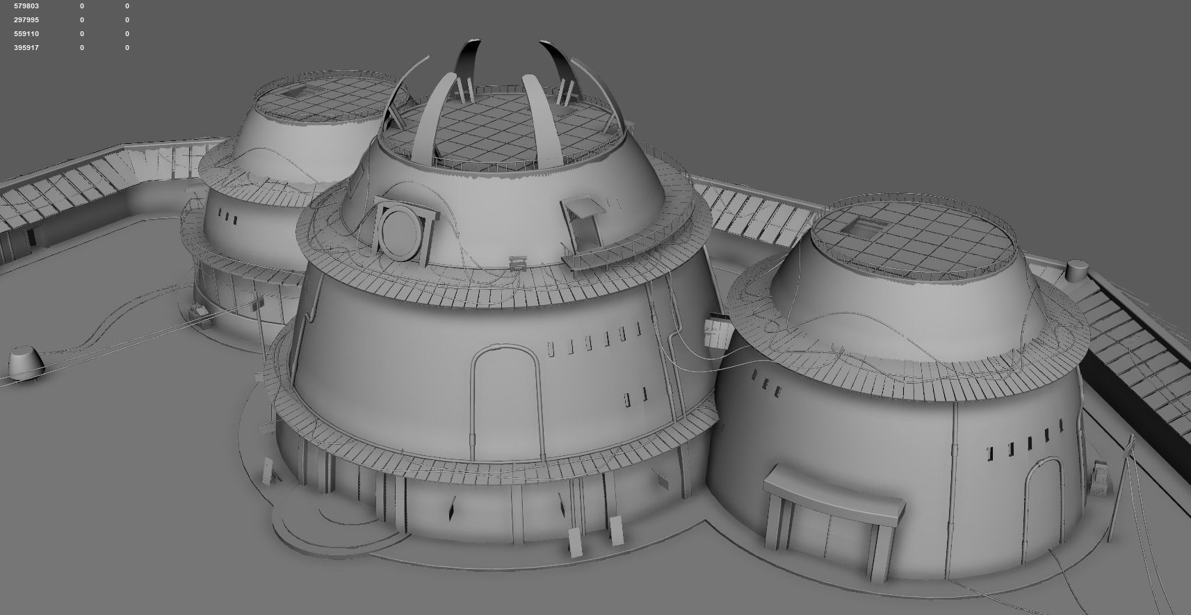 Hokage Building - Naruto by DSZarts Low-poly 3D model_4