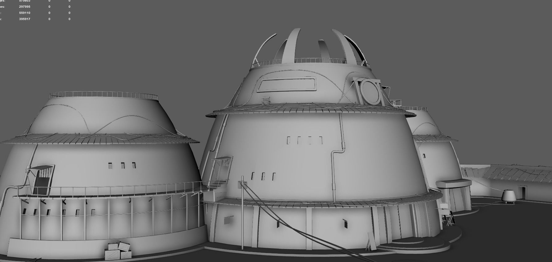 Hokage Building - Naruto by DSZarts Low-poly 3D model_9