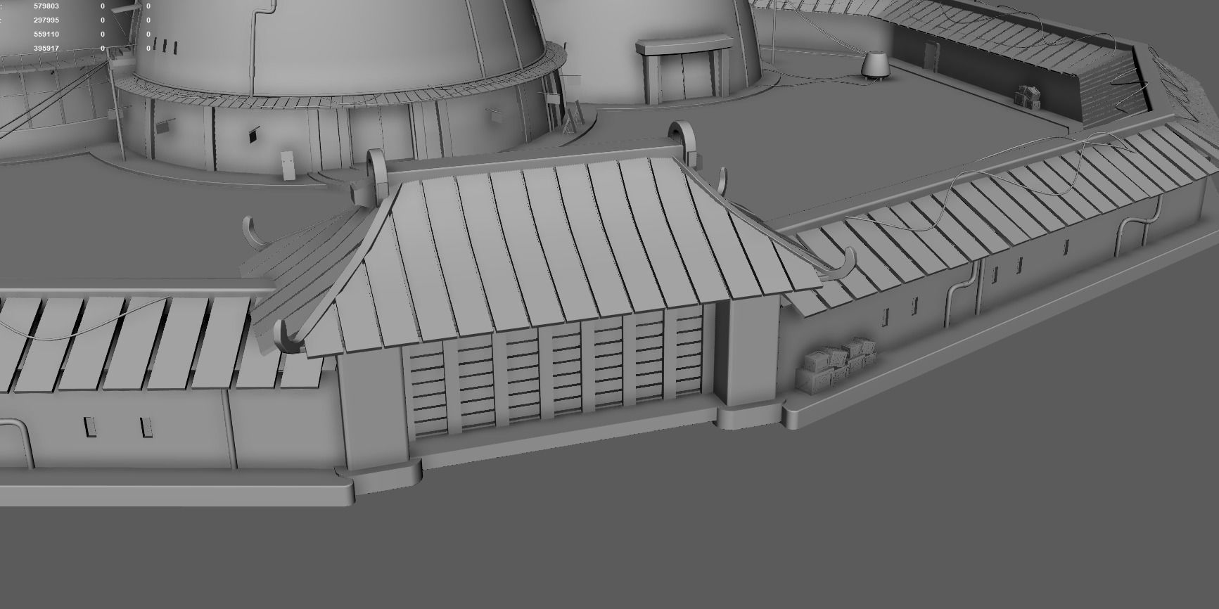 Hokage Building - Naruto by DSZarts Low-poly 3D model_8