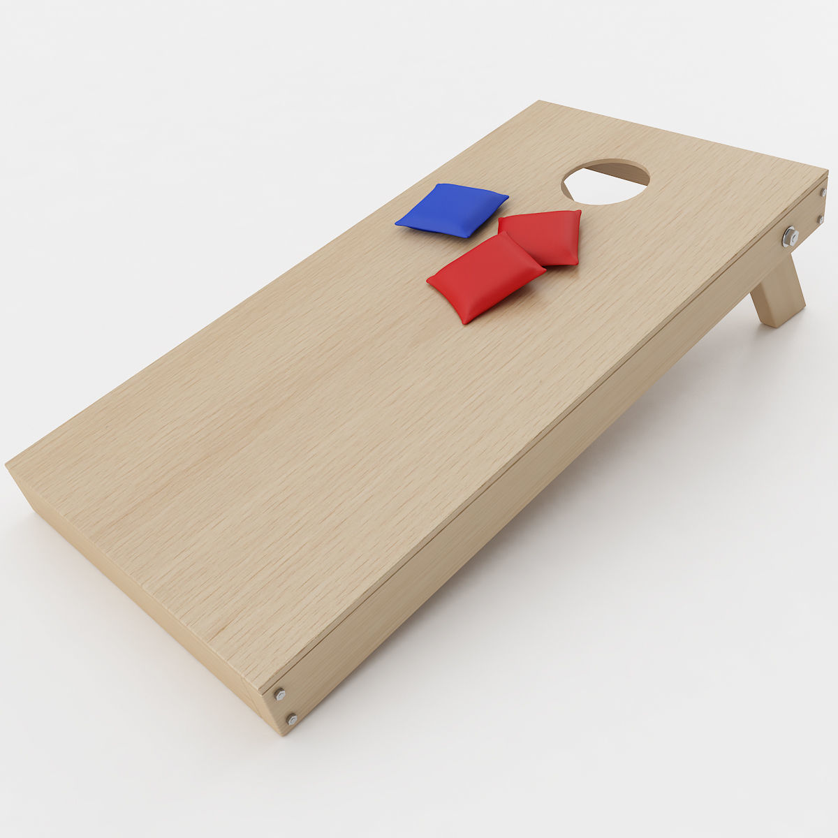 Cornhole Game 3D model_2