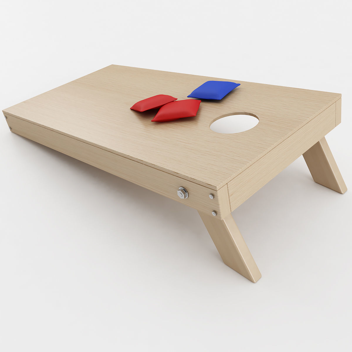 Cornhole Game 3D model_3