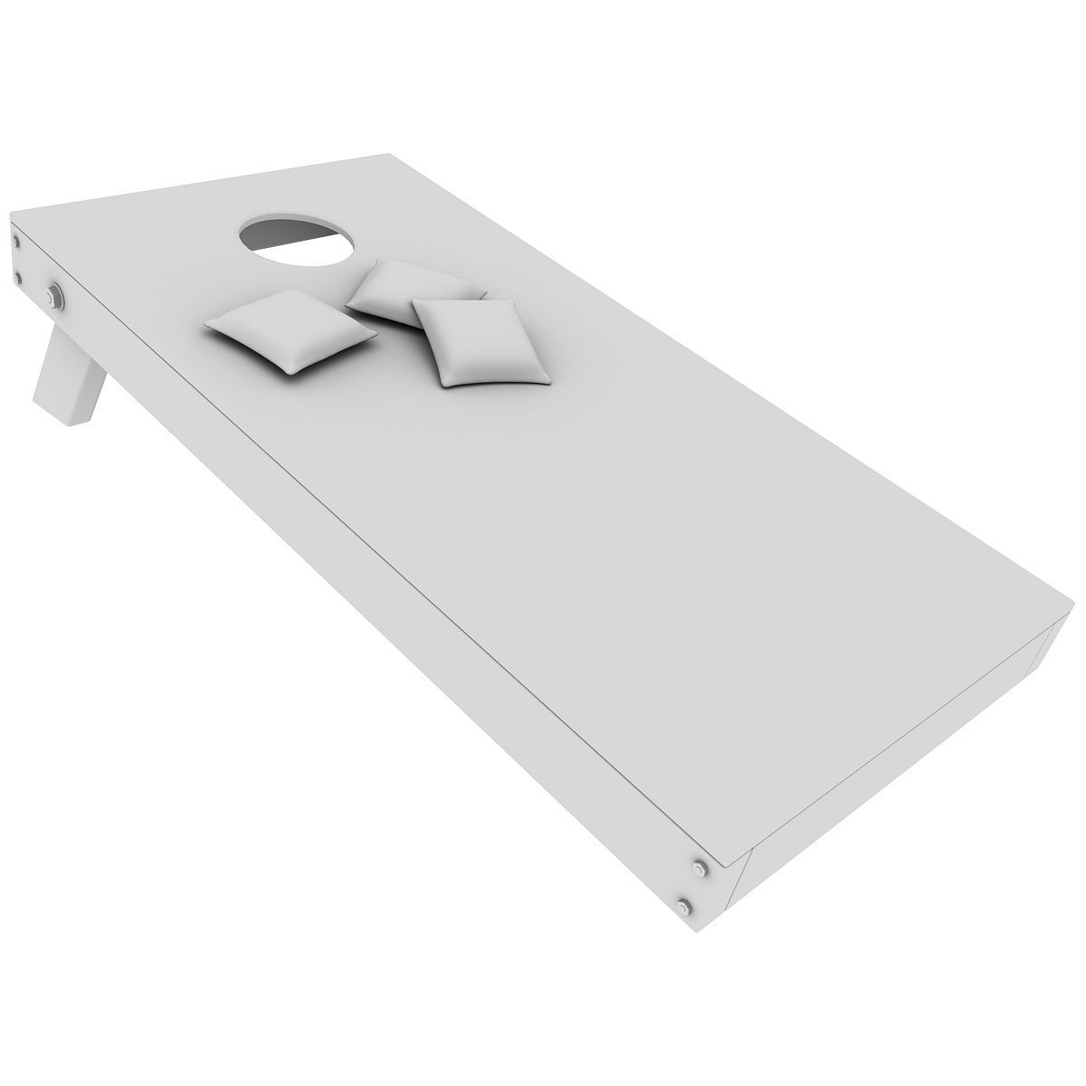 Cornhole Game 3D model_5