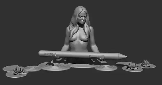 Lady of the lake 3D print model