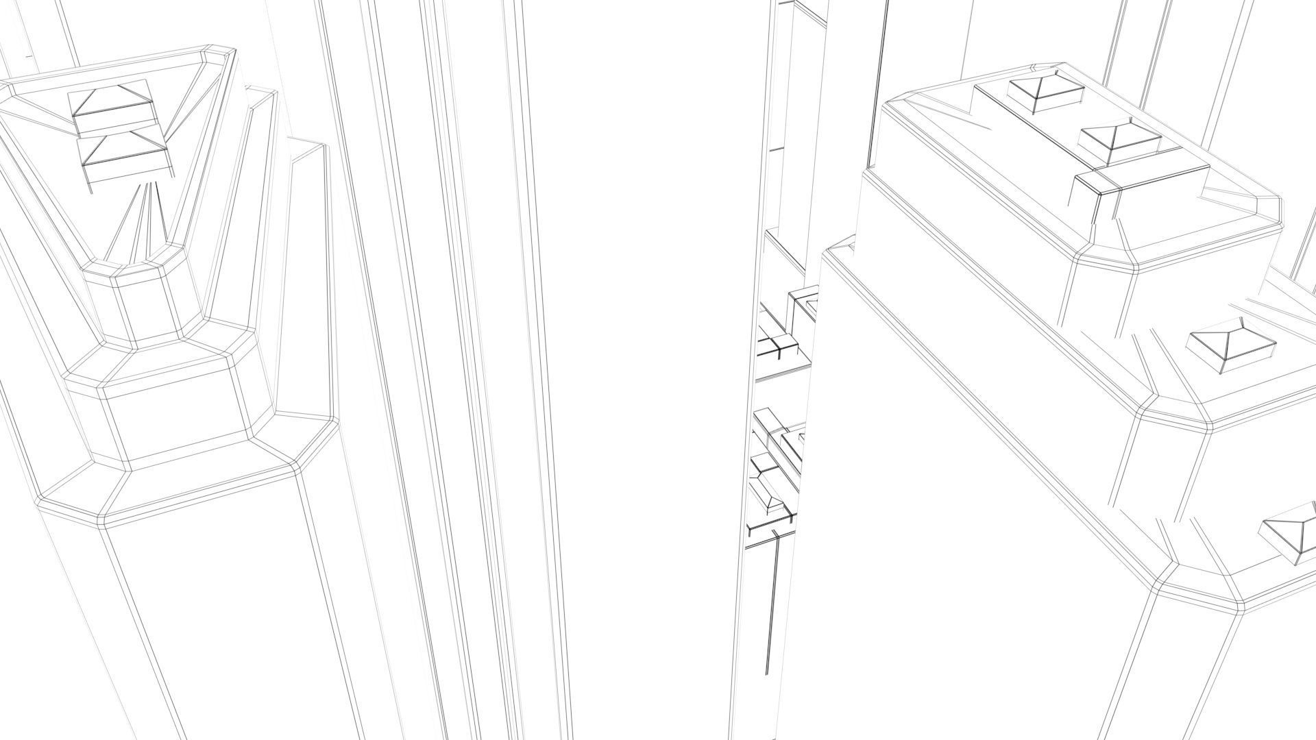 City Buildings and Blocks 3D model_15