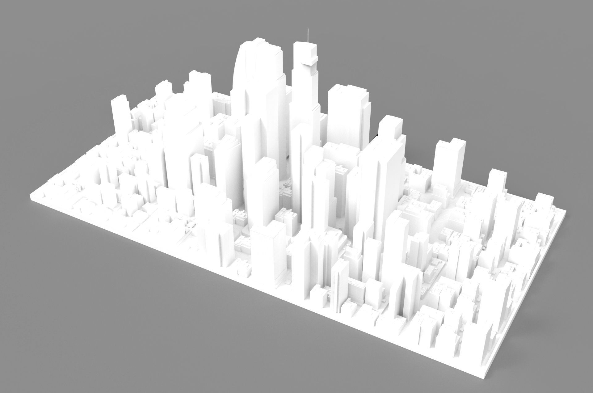 City Buildings and Blocks 3D model_8