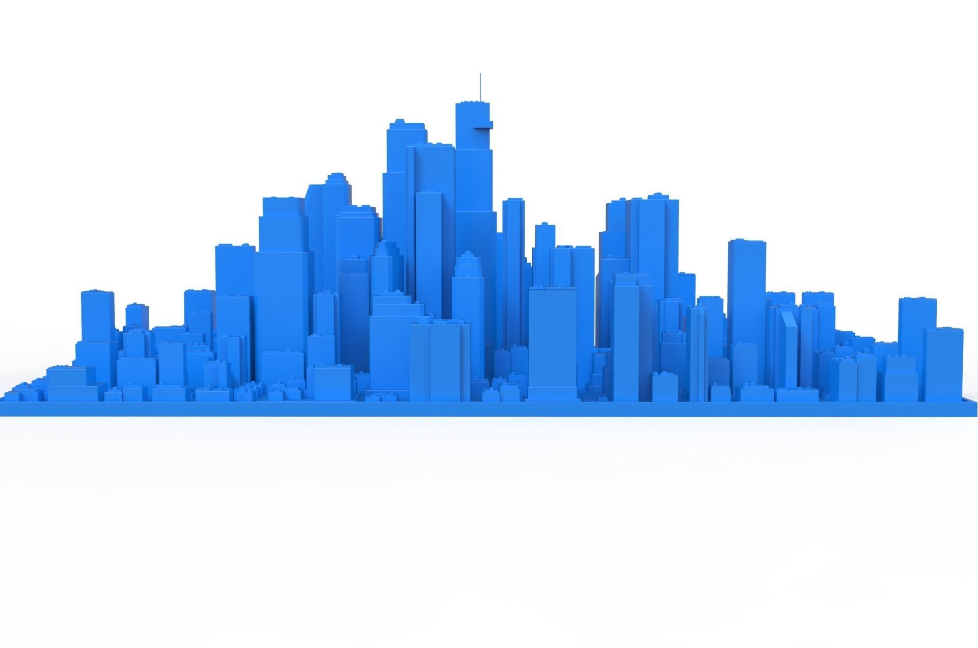 City Buildings and Blocks 3D model_3