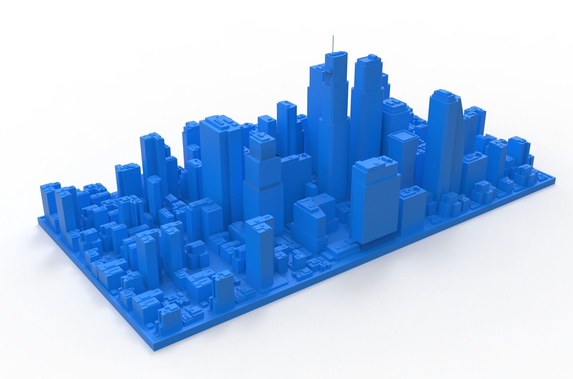 City Buildings and Blocks 3D model_4
