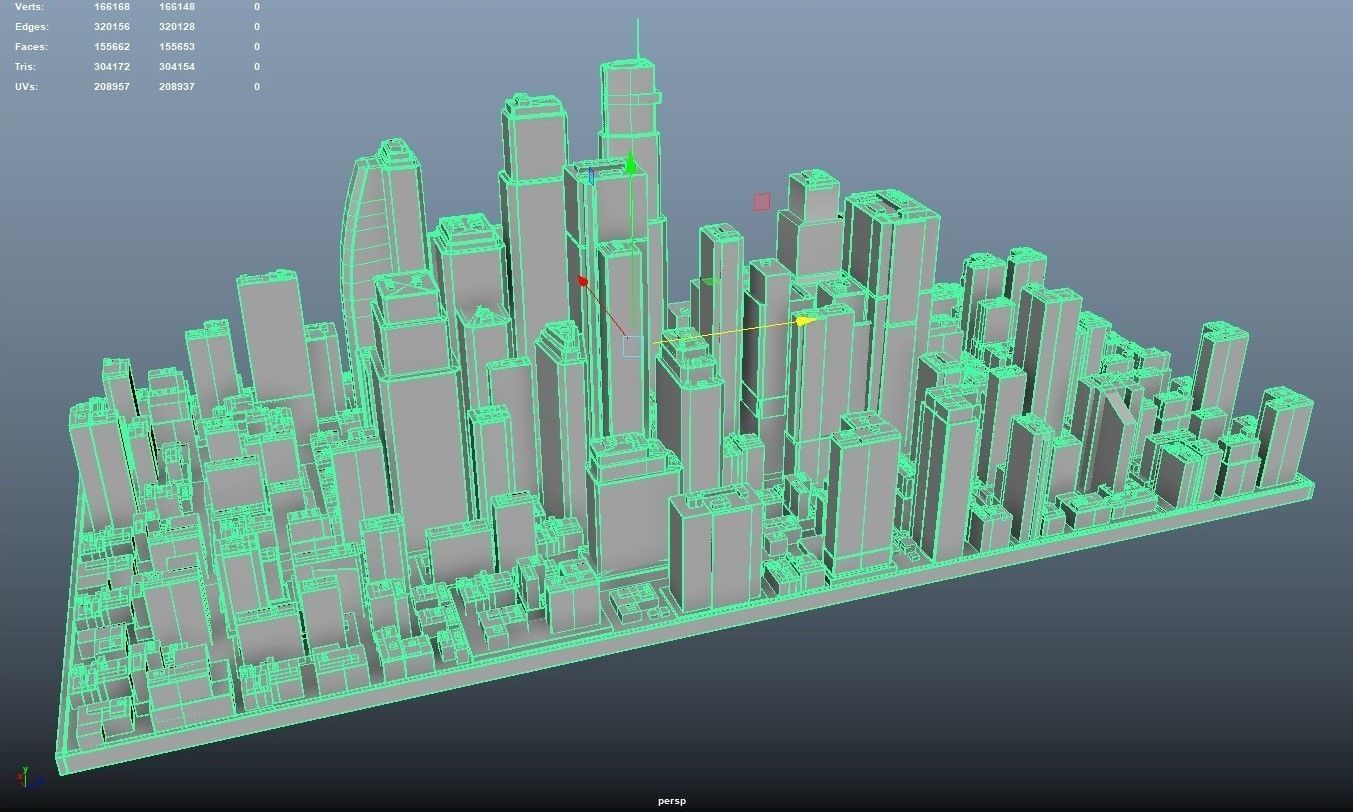 City Buildings and Blocks 3D model_16