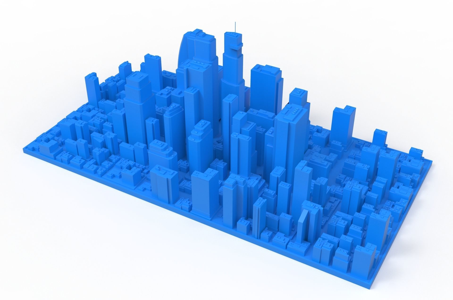 City Buildings and Blocks 3D model_2