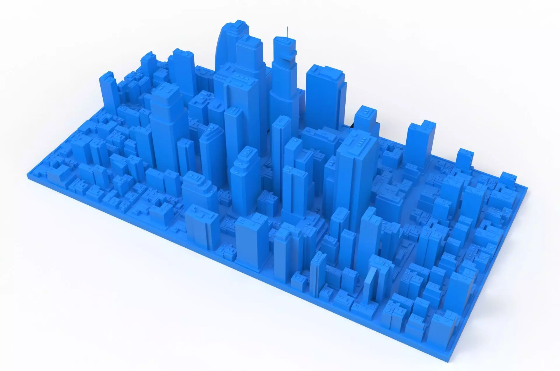 City Buildings and Blocks 3D model_0