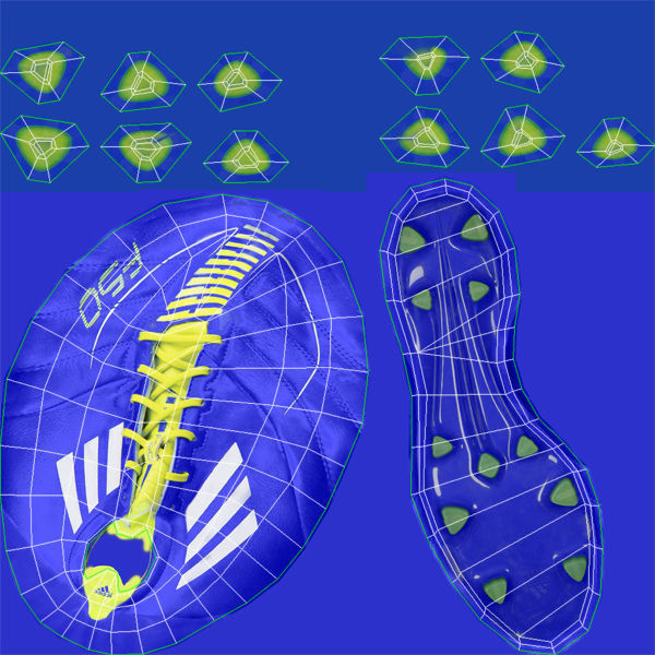 Adidas F50 adizero Cleats Low-poly 3D model_8