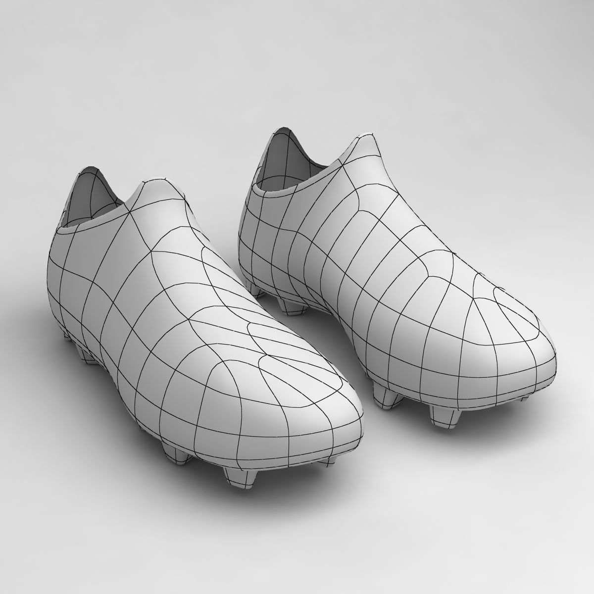 Adidas F50 adizero Cleats Low-poly 3D model_6