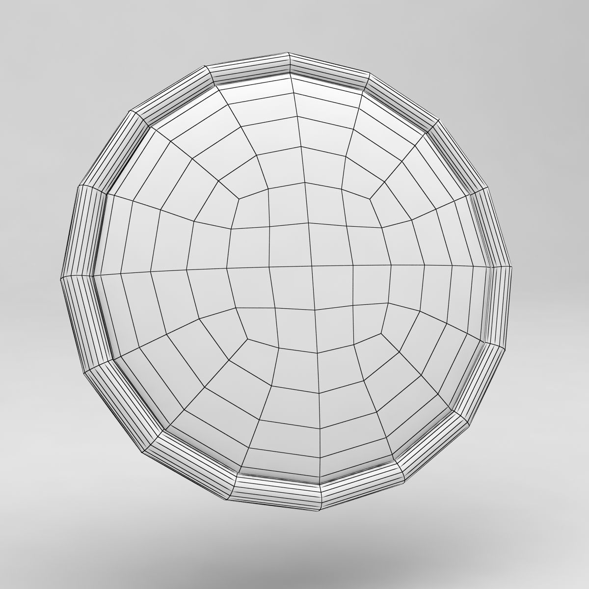 Alfa Romeo Badge 1972-1982 Low-poly 3D model_6