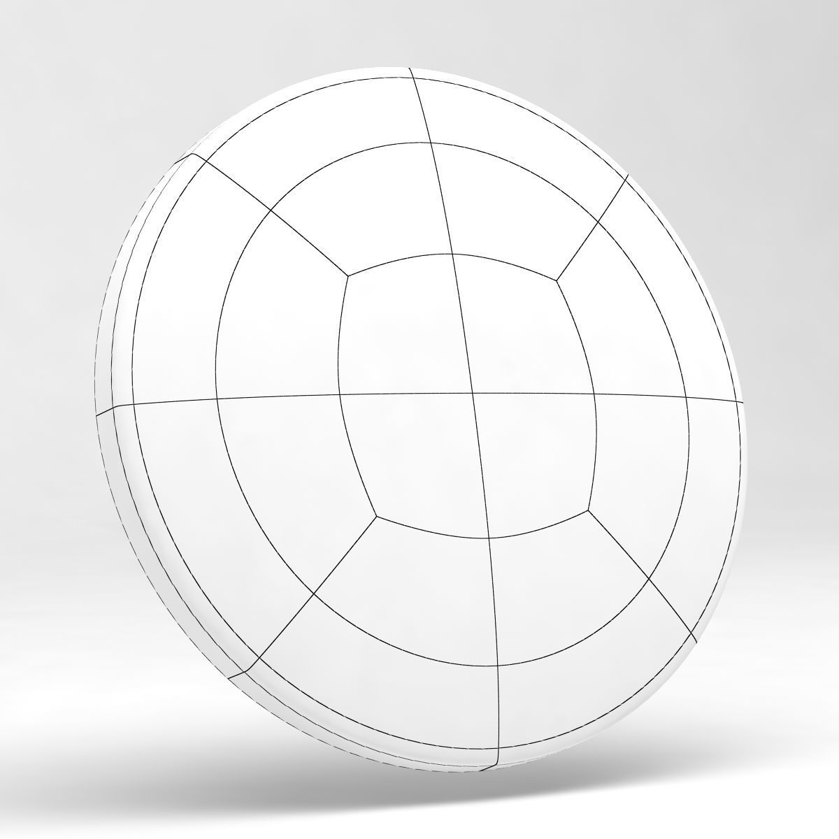 Alfa Romeo Badge 1982 and after Low-poly 3D model_4
