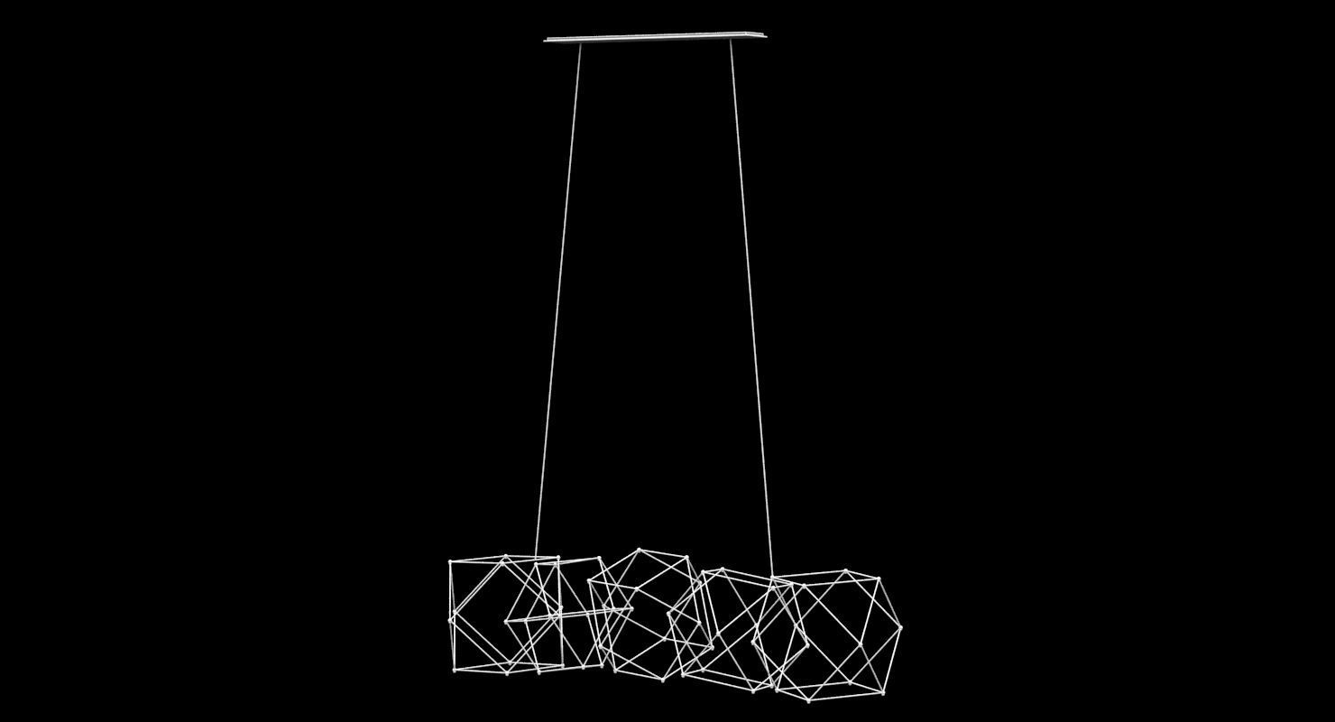 Quasar Holland Cosmos chandelier 3D model_6