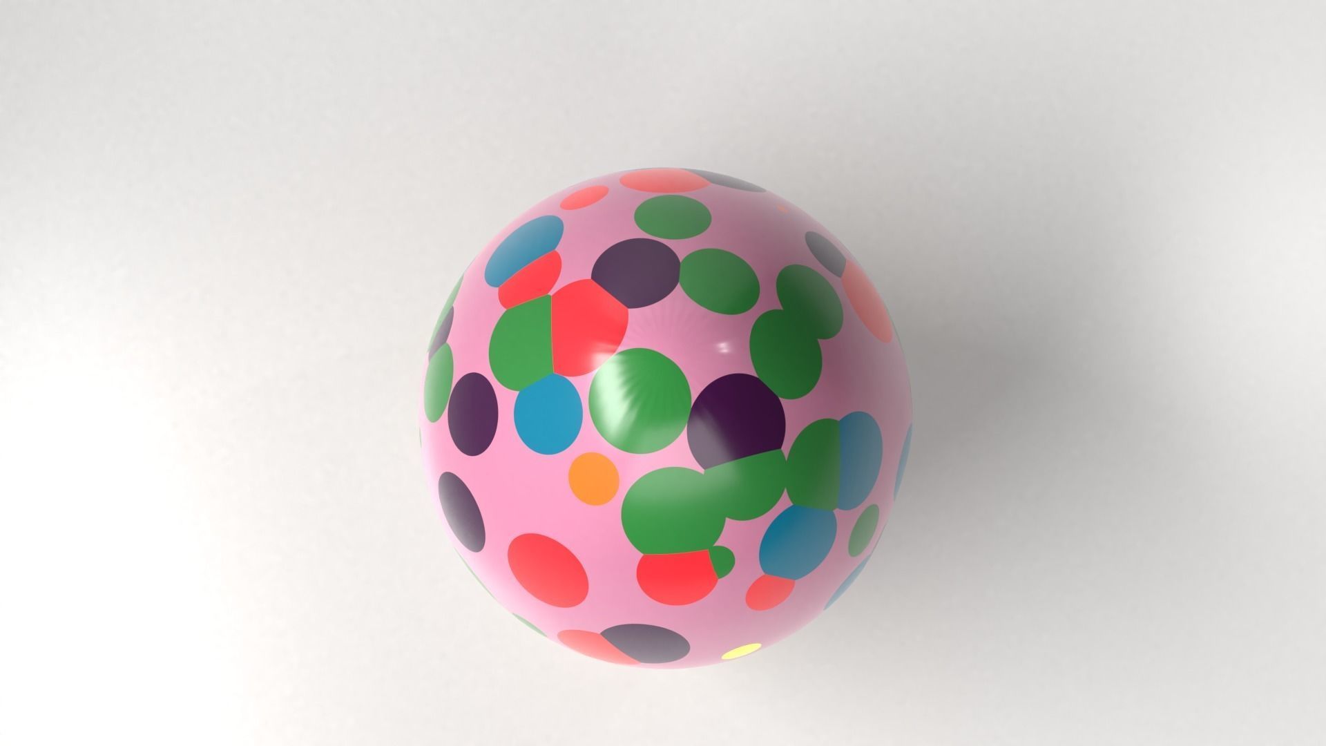 Polka Dot Easter Egg 3 3D model_2