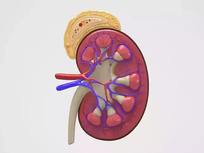 Kidney Anatomy 3D model