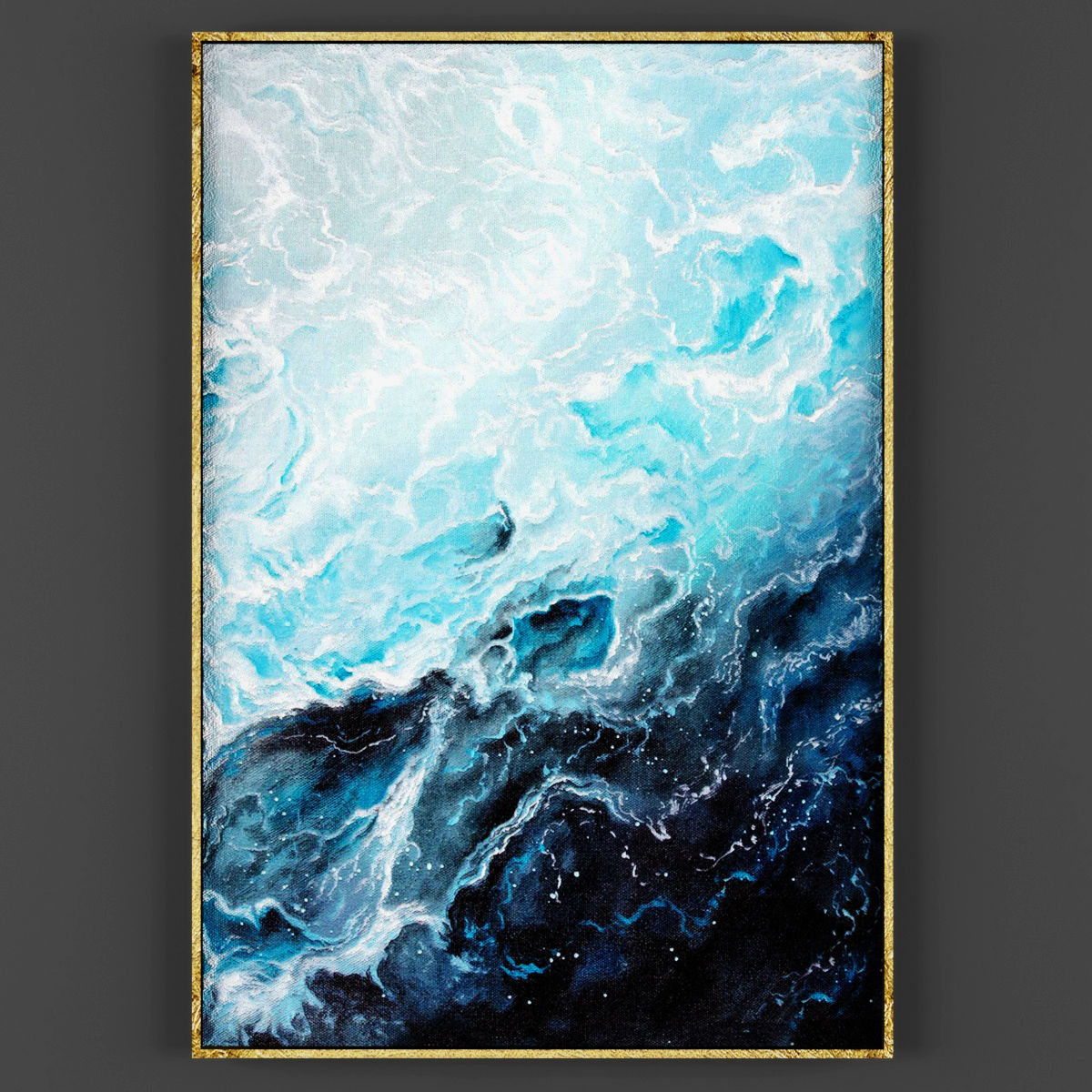 Art66 three abstract paintings Low-poly 3D model_1