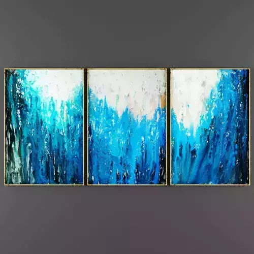 Art66 three abstract paintings