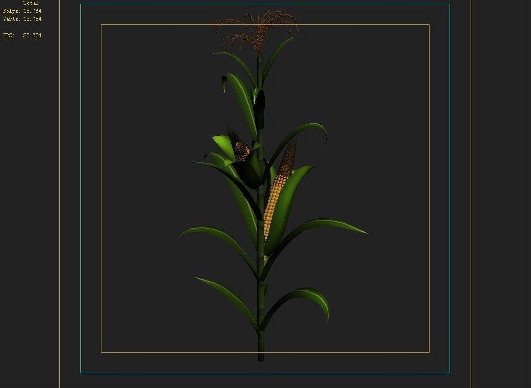 Koike town - plant - corn 01 3D model_9