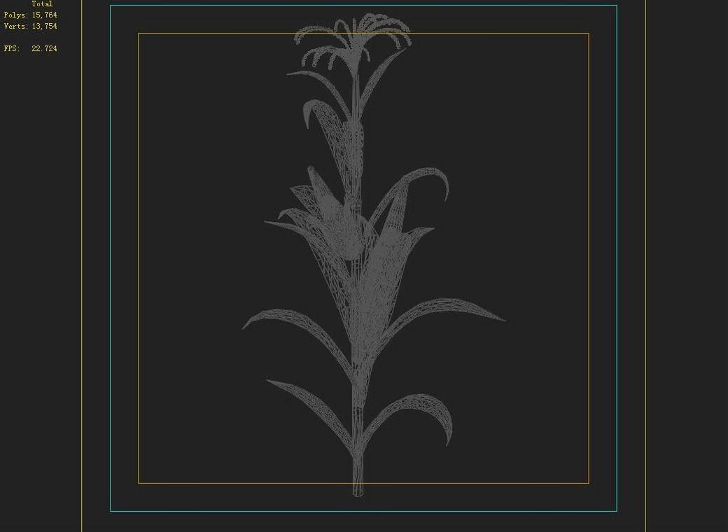 Koike town - plant - corn 01 3D model_8