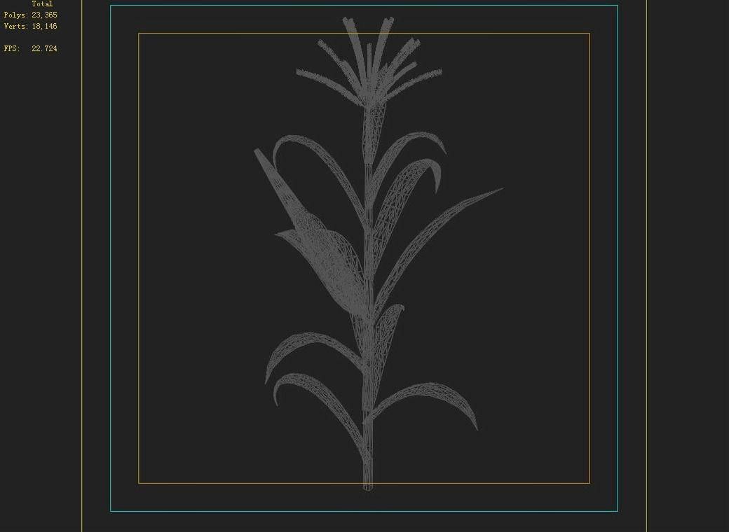 Koike town - plant - corn 02 3D model_2