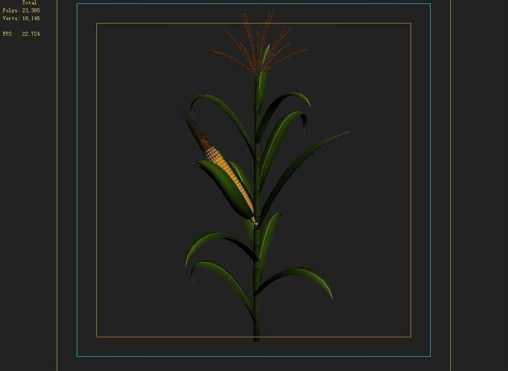 Koike town - plant - corn 02 3D model_3