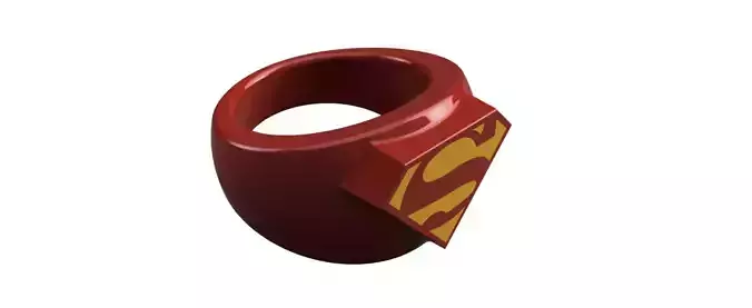 Superman Ring Superman Emblem Superman 3D print model