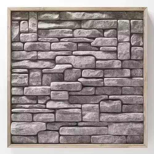 Stone rock panel frame n2