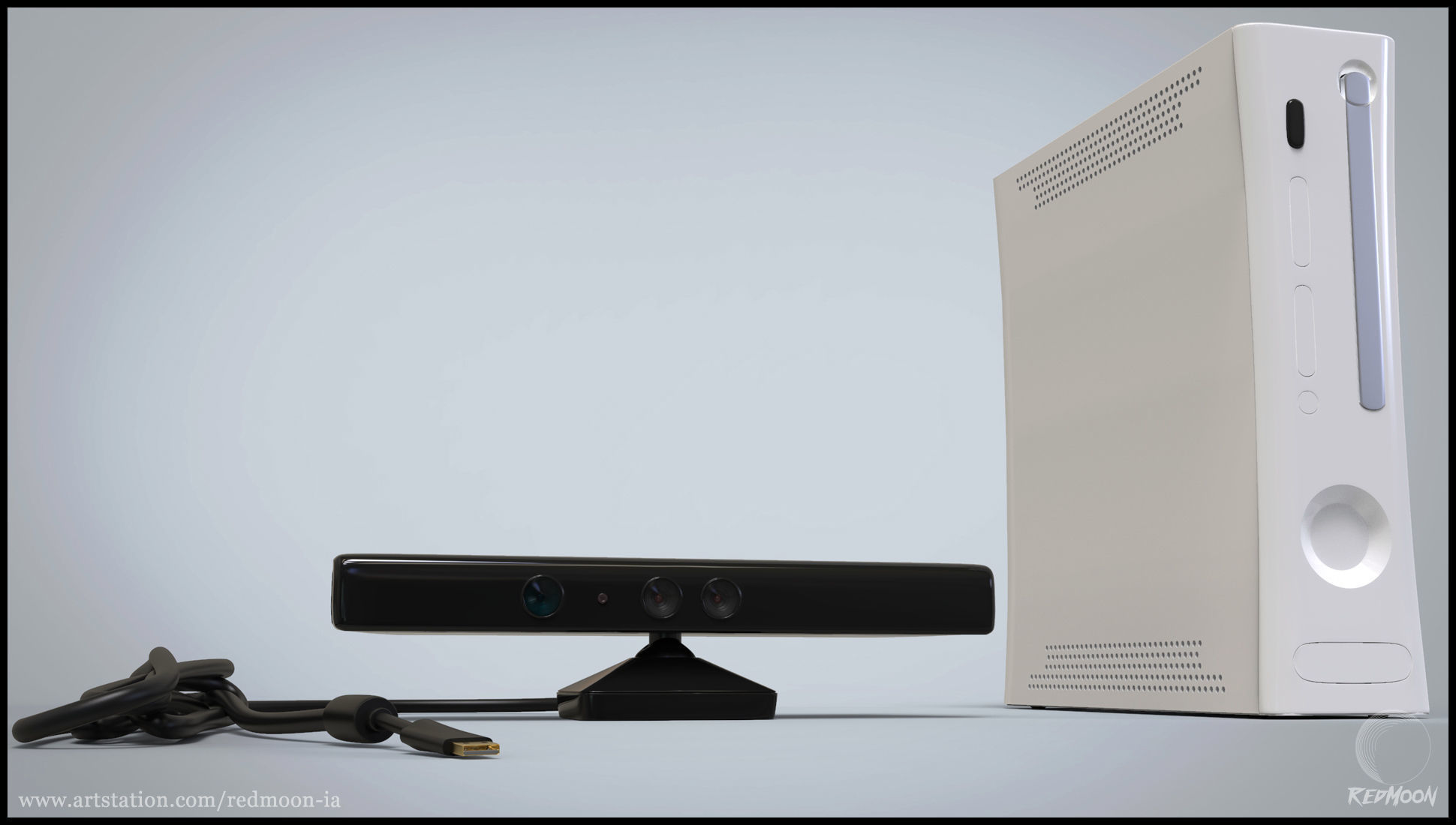 360 Xbox - kinect 3D model_7