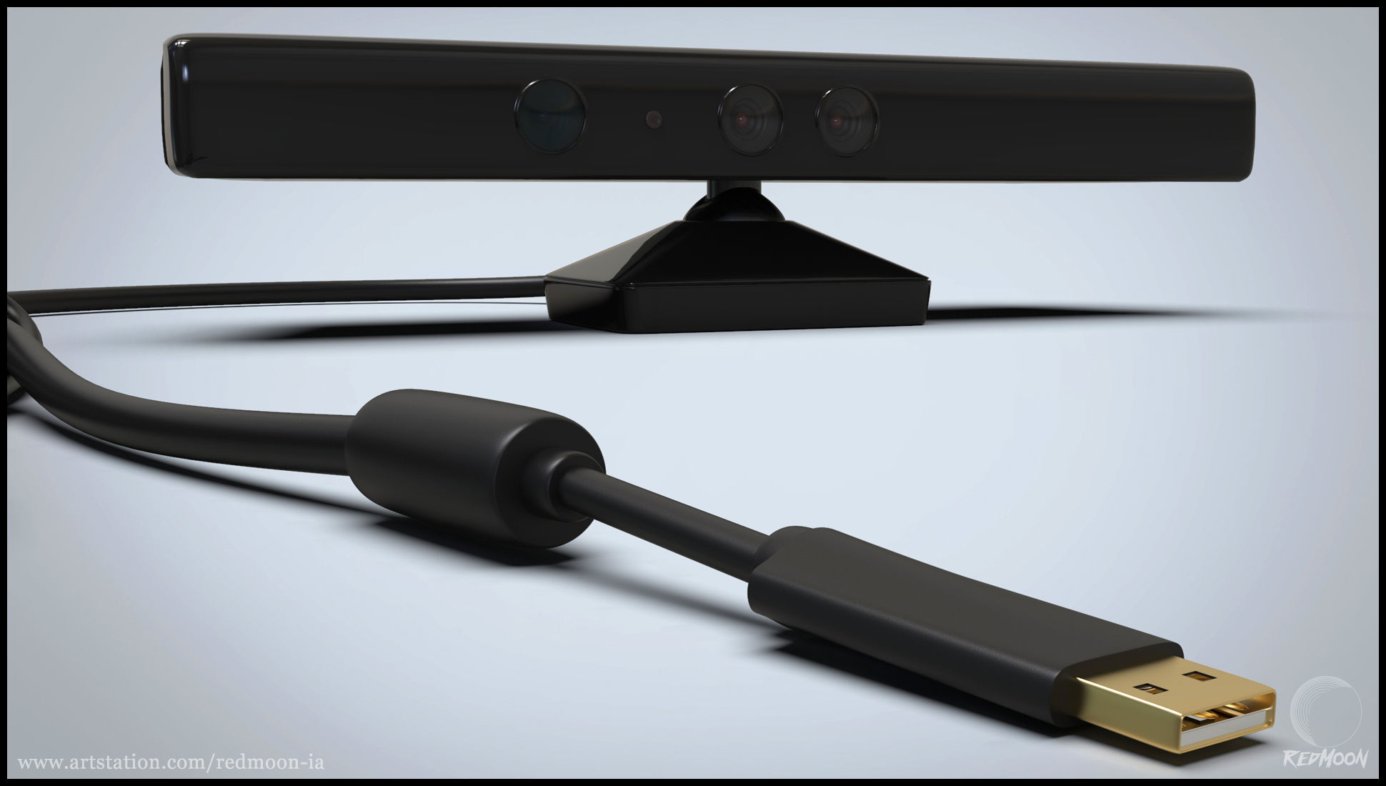 360 Xbox - kinect 3D model_5