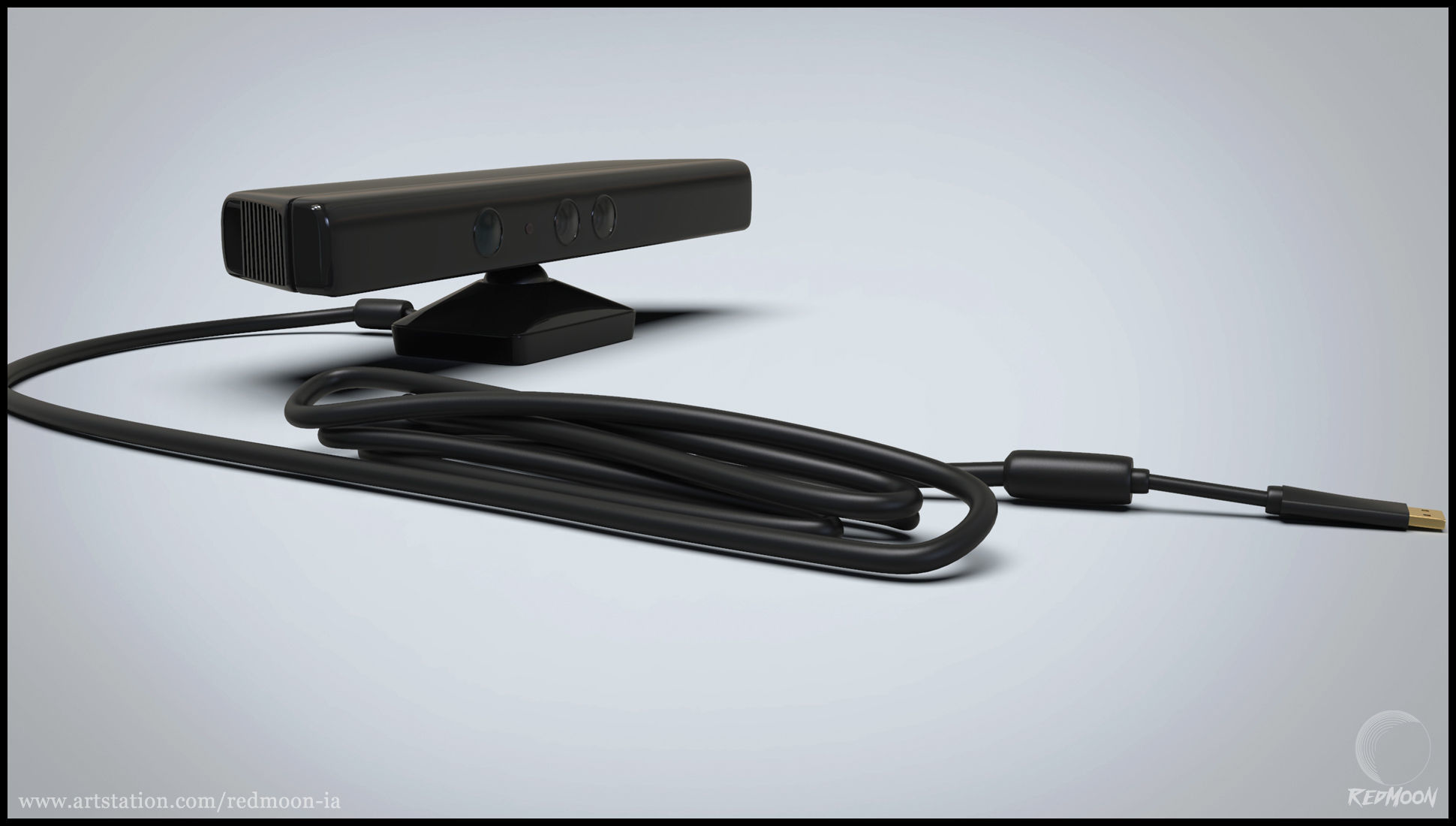 360 Xbox - kinect 3D model_6