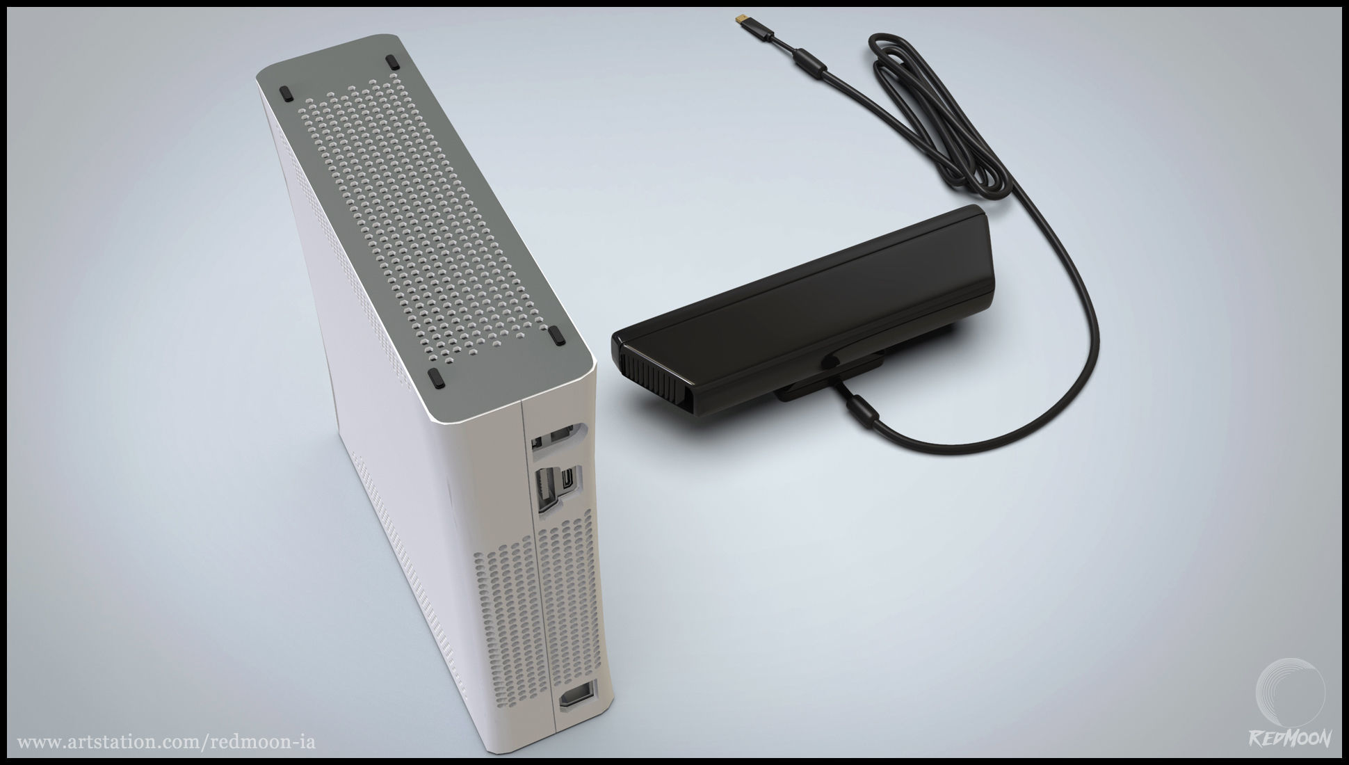 360 Xbox - kinect 3D model_4