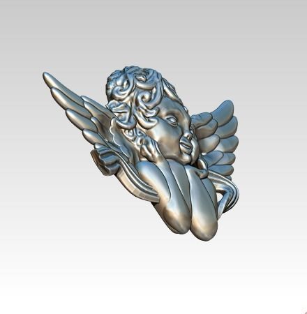 Angel Baby  3D print model_2