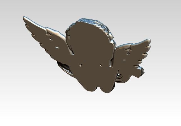 Angel Baby  3D print model_3