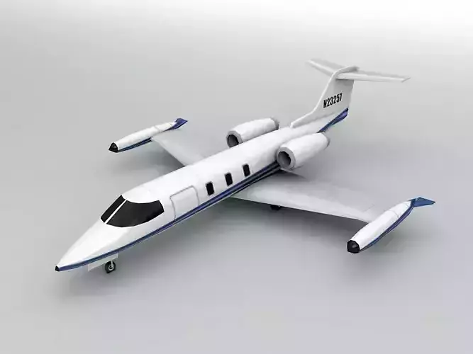 Learjet 25 Jet Aircraft LOW