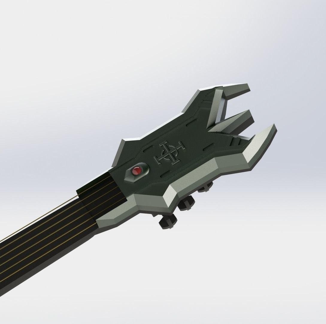Doom Eternal   Guitar for 3d print real work 3D print model_8