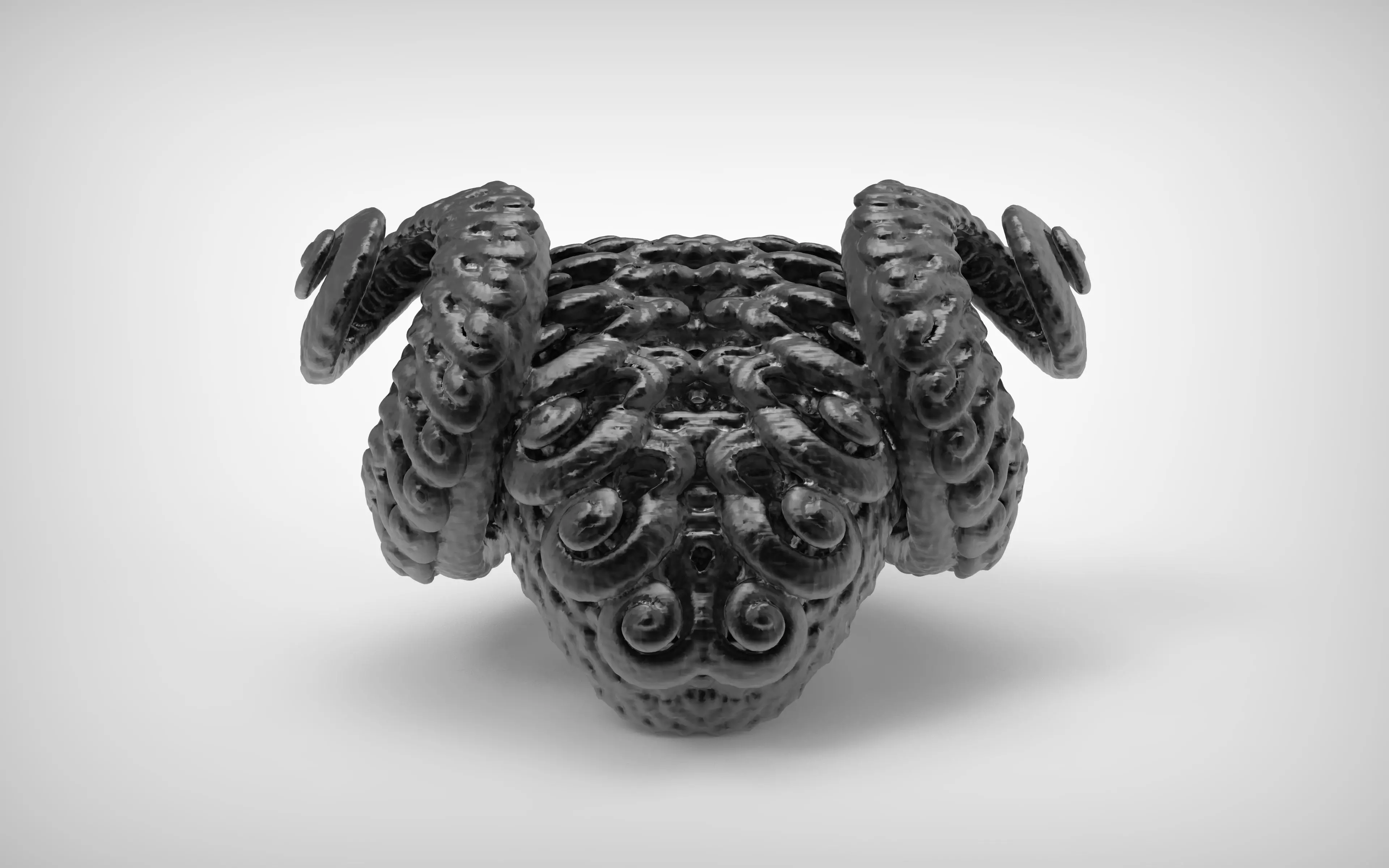 Aries octopus head 3D print model_0