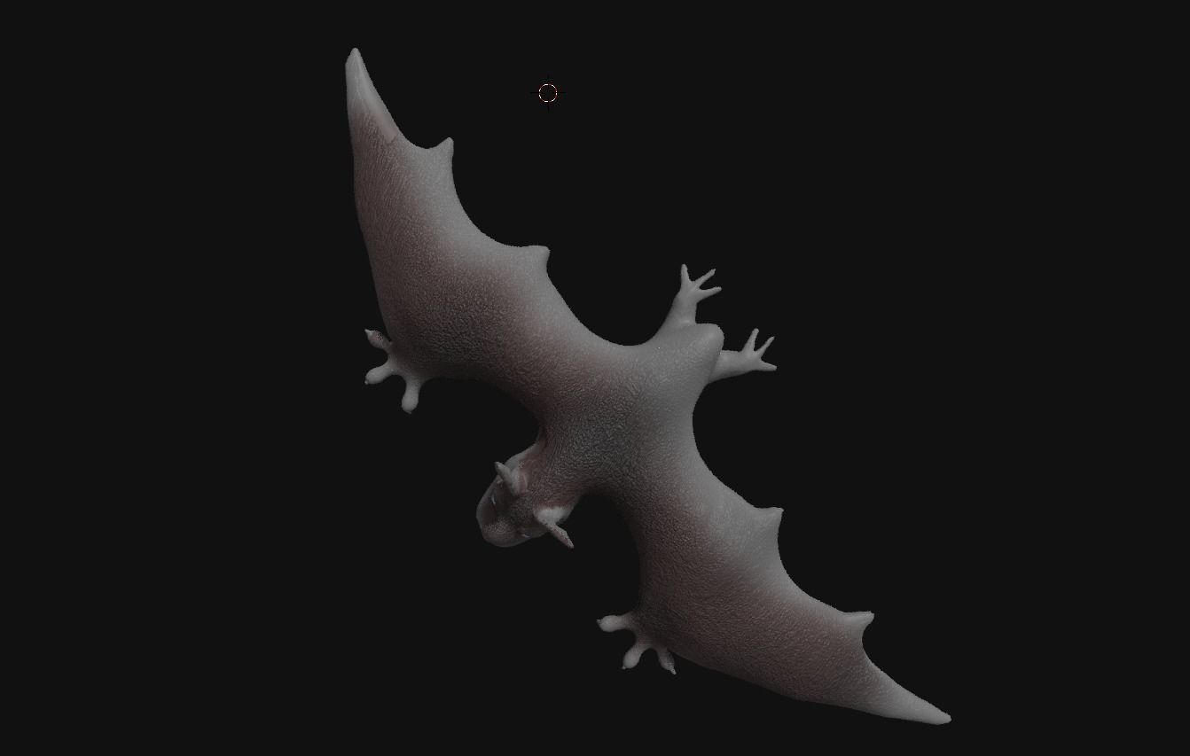 bat 3d flying 3D model_5