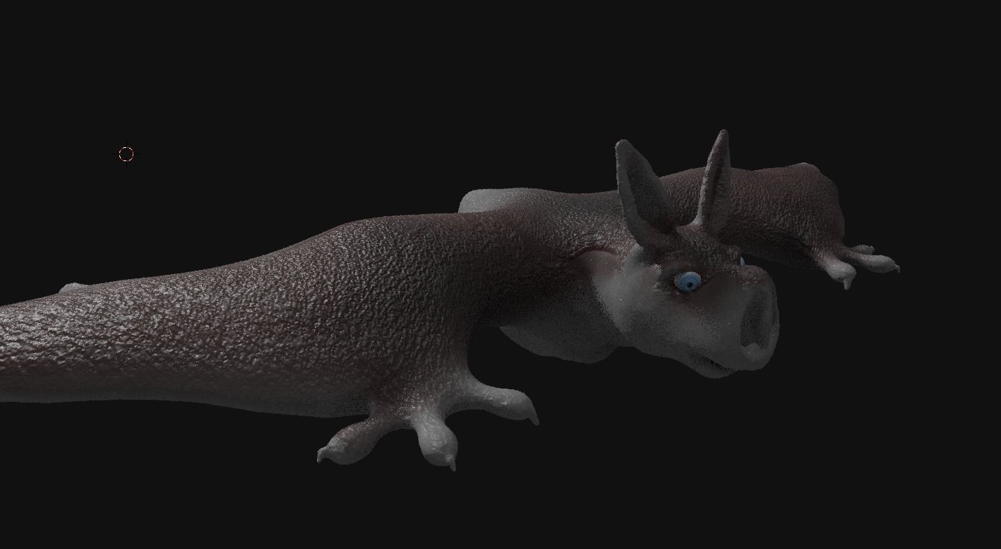 bat 3d flying 3D model_4