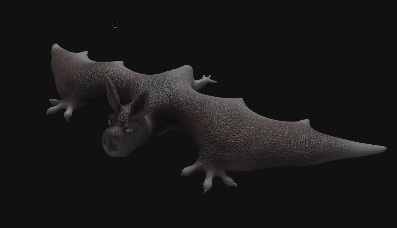 bat 3d flying 3D model_10