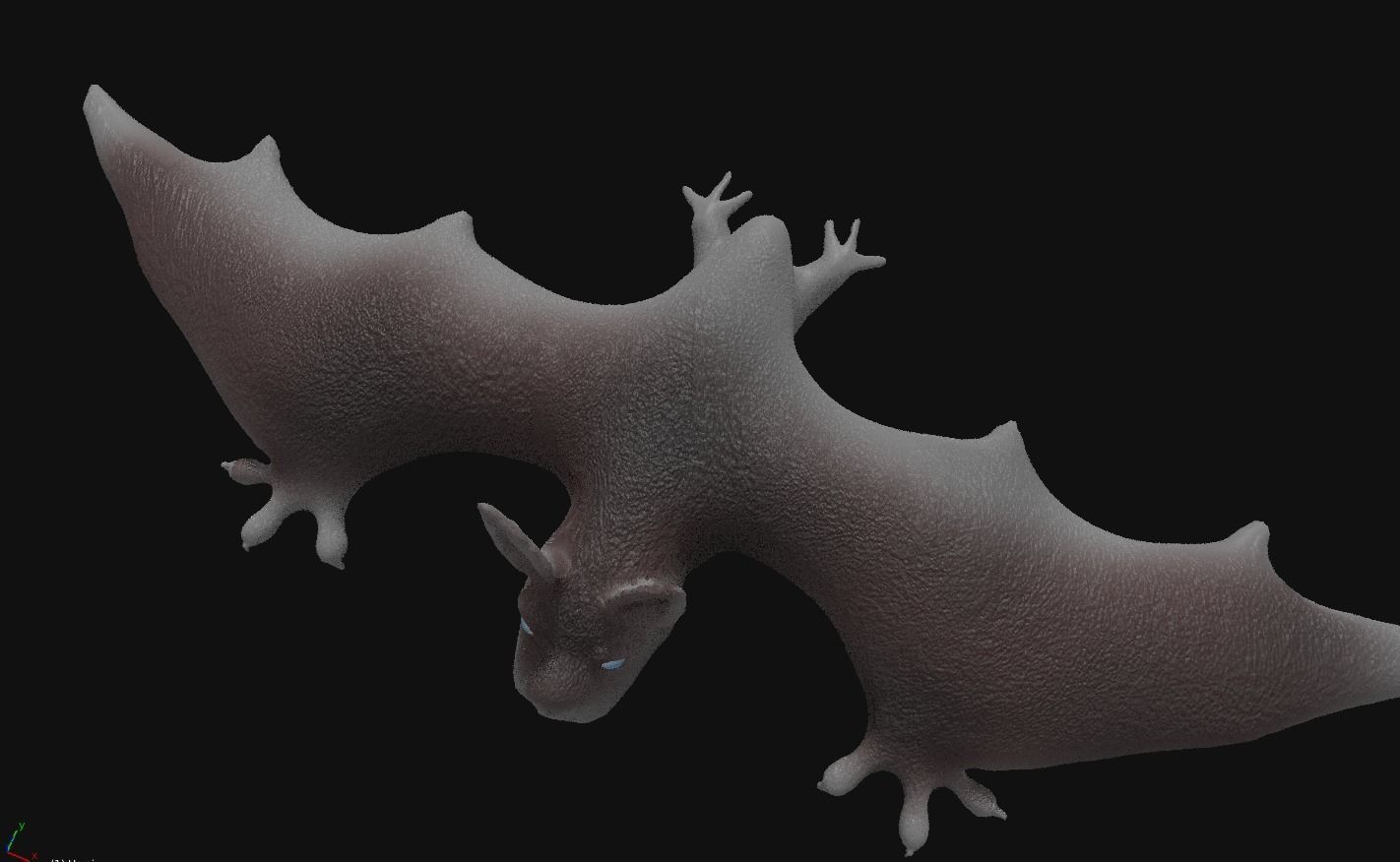 bat 3d flying 3D model_12