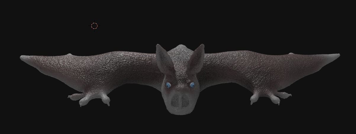 bat 3d flying 3D model_13