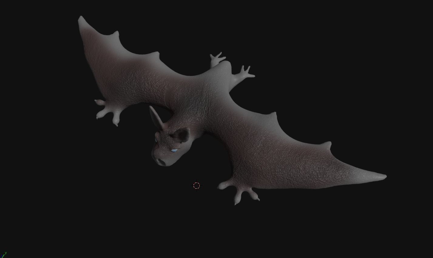 bat 3d flying 3D model_3