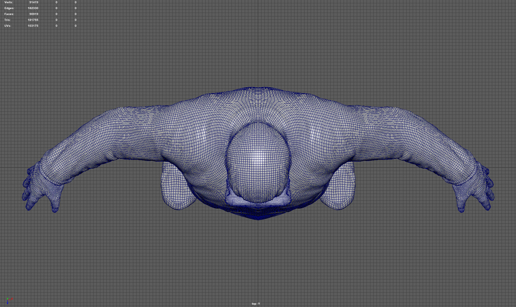 Hazmat Suit white 3D model_13