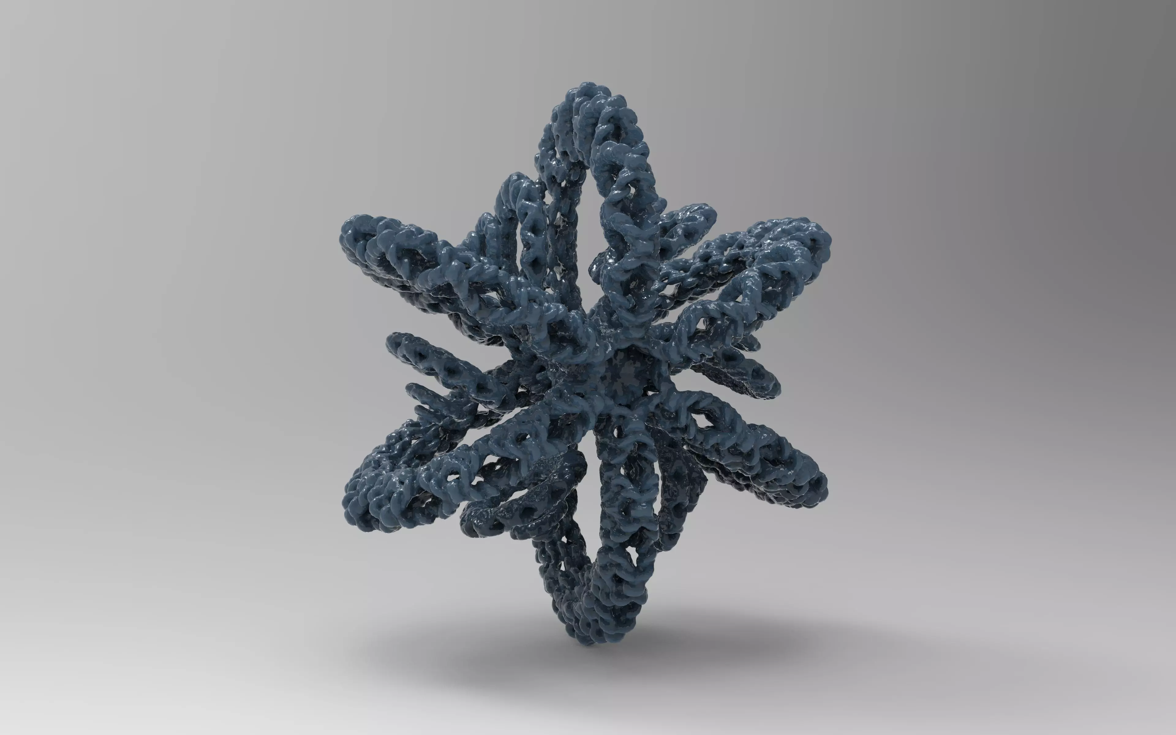 cyclic fractal 3D print model