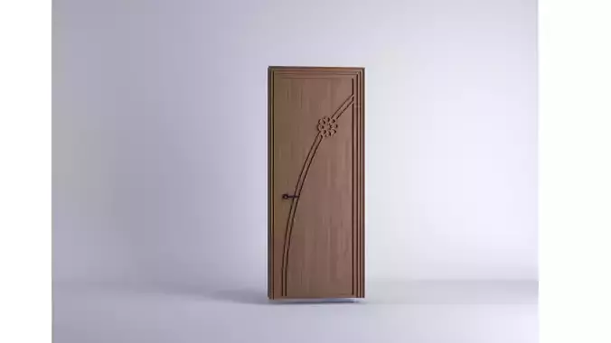 door traditionally Free 3D model
