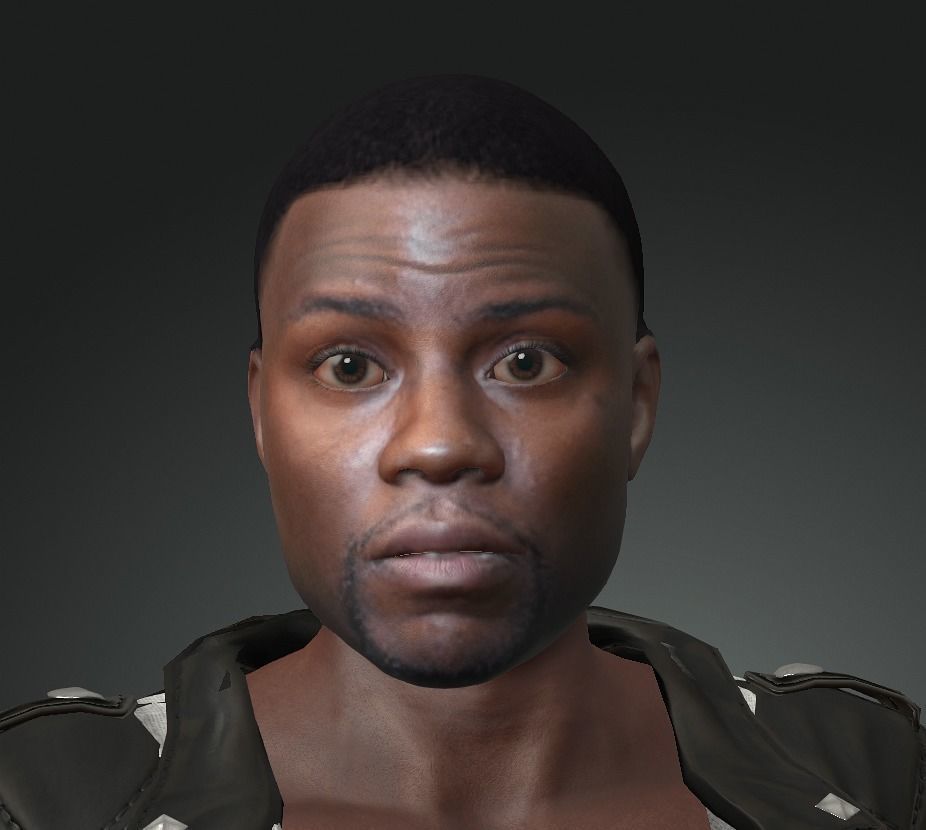 dwayne johnson and kevin-hart 3D model 3D Model Collection_10