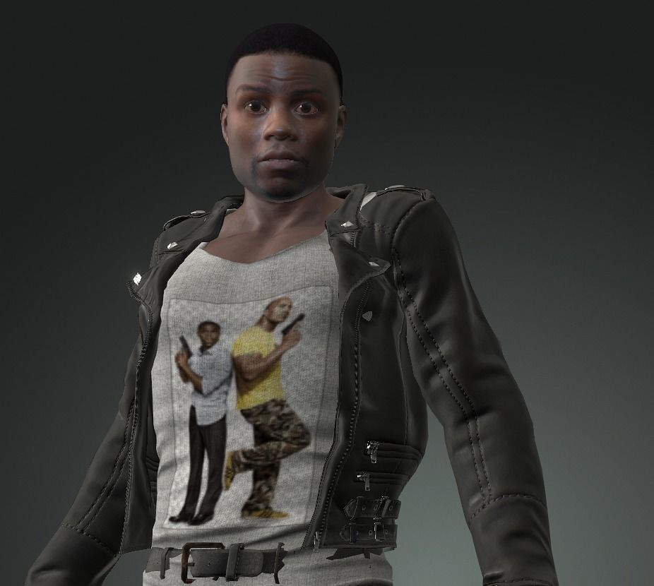 dwayne johnson and kevin-hart 3D model 3D Model Collection_12